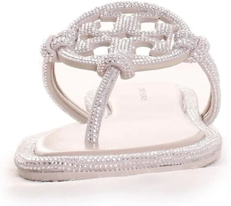 Tory Burch Women's Miller Knotted Pave Sandals