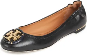 Tory Burch Women's Minnie Ballet with Multi Logo Flats