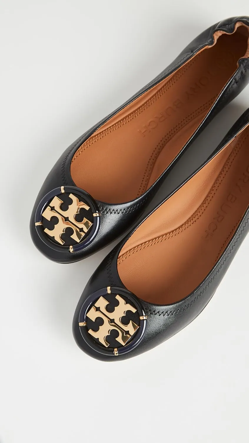 Tory Burch Women's Minnie Ballet with Multi Logo Flats