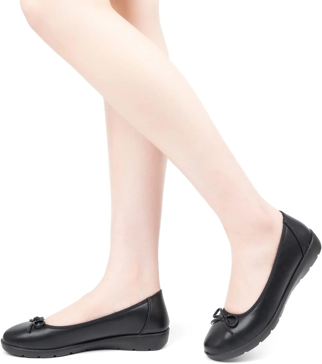 VJH confort Women’s Ballet Flats Round Toe Slip-On Comfortable Dress Pump Walking Shoes