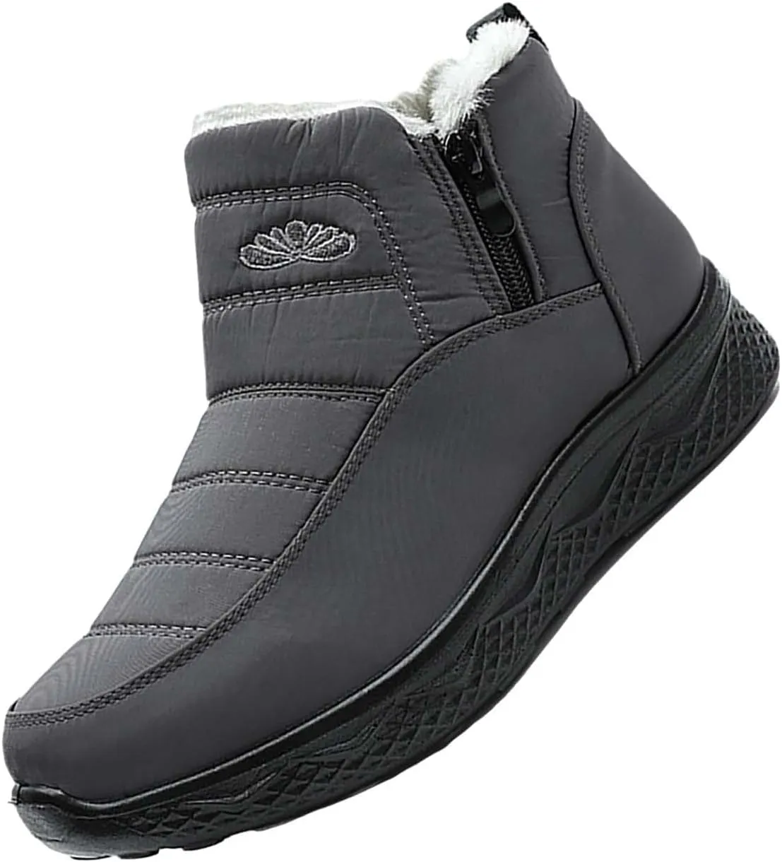 Waterproof Boots for Women Anti-Slip Mid-Calf Snow Boots Warm Outdoor Comfortable Hiking Booties