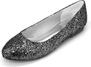 Wedding Shoes for Brides Frosted Rhinestone Slip-On Pumps for Prom, Party & Dressy Occasions - Comfortable & Stylish