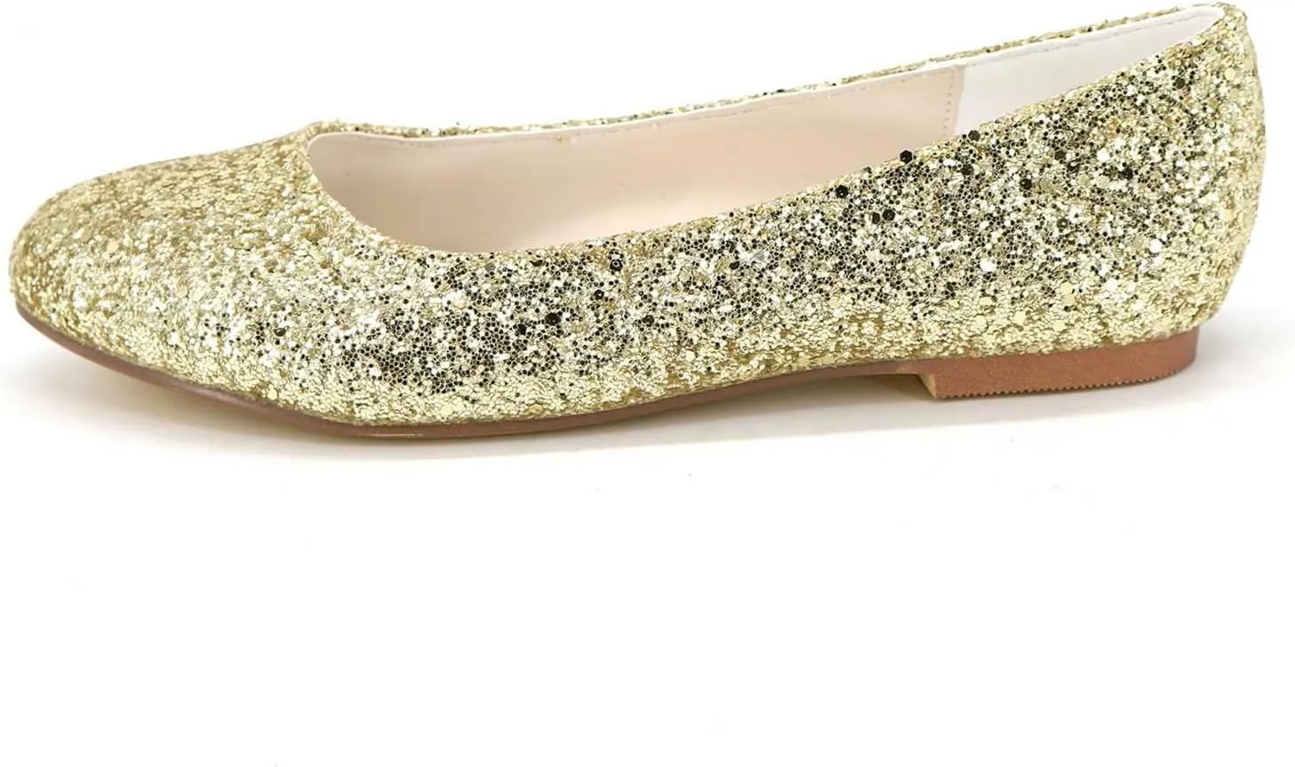 Wedding Shoes for Brides Frosted Rhinestone Slip-On Pumps for Prom, Party & Dressy Occasions - Comfortable & Stylish