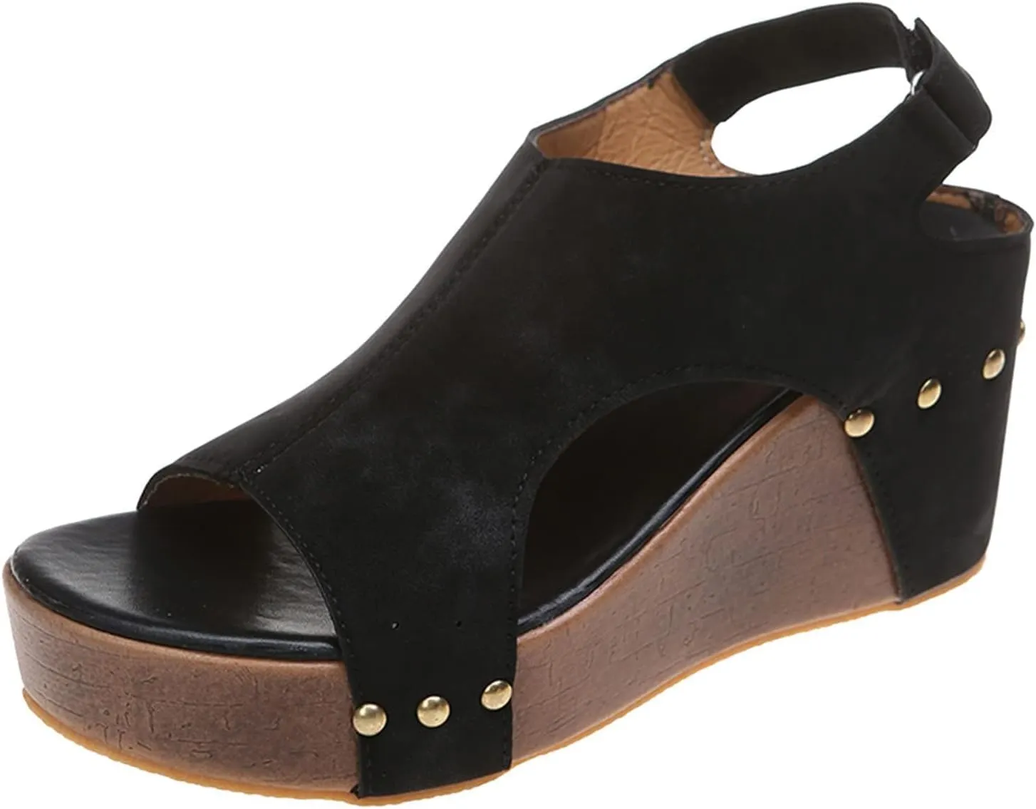 Wedge Sandals for Women 2025 Platform Sandals with Ankle Strap Open Toe Leather Espadrilles Wedge Heels Sandals Dressy Casual Boho Summer Beach Sandals Ladies Wedges