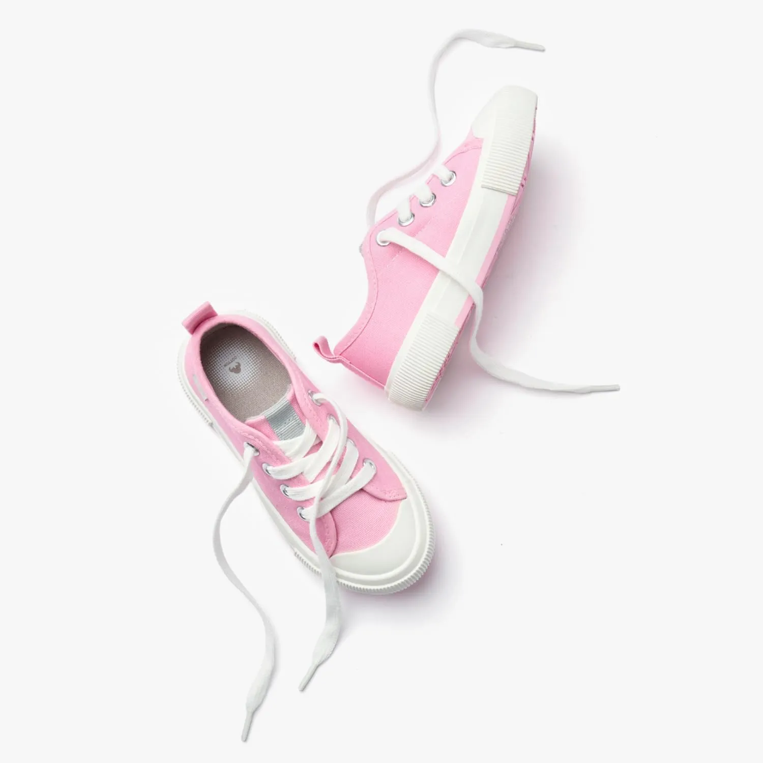 Weestep Kids' Cotton Slip-On Canvas Sneakers - Fashion Casual Shoes with Optional Laces for Girls, Boys, Toddler and Little Kid