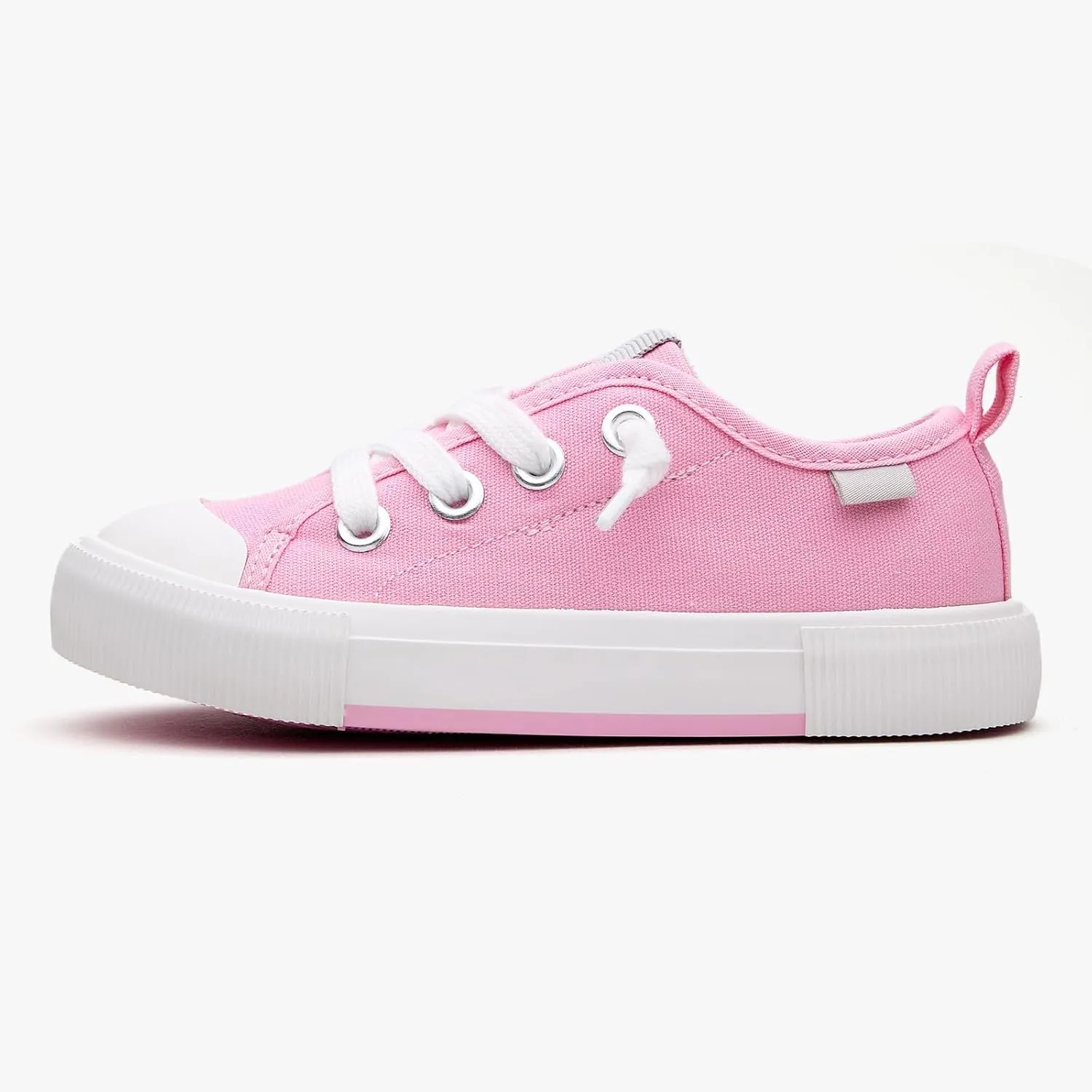 Weestep Kids' Cotton Slip-On Canvas Sneakers - Fashion Casual Shoes with Optional Laces for Girls, Boys, Toddler and Little Kid