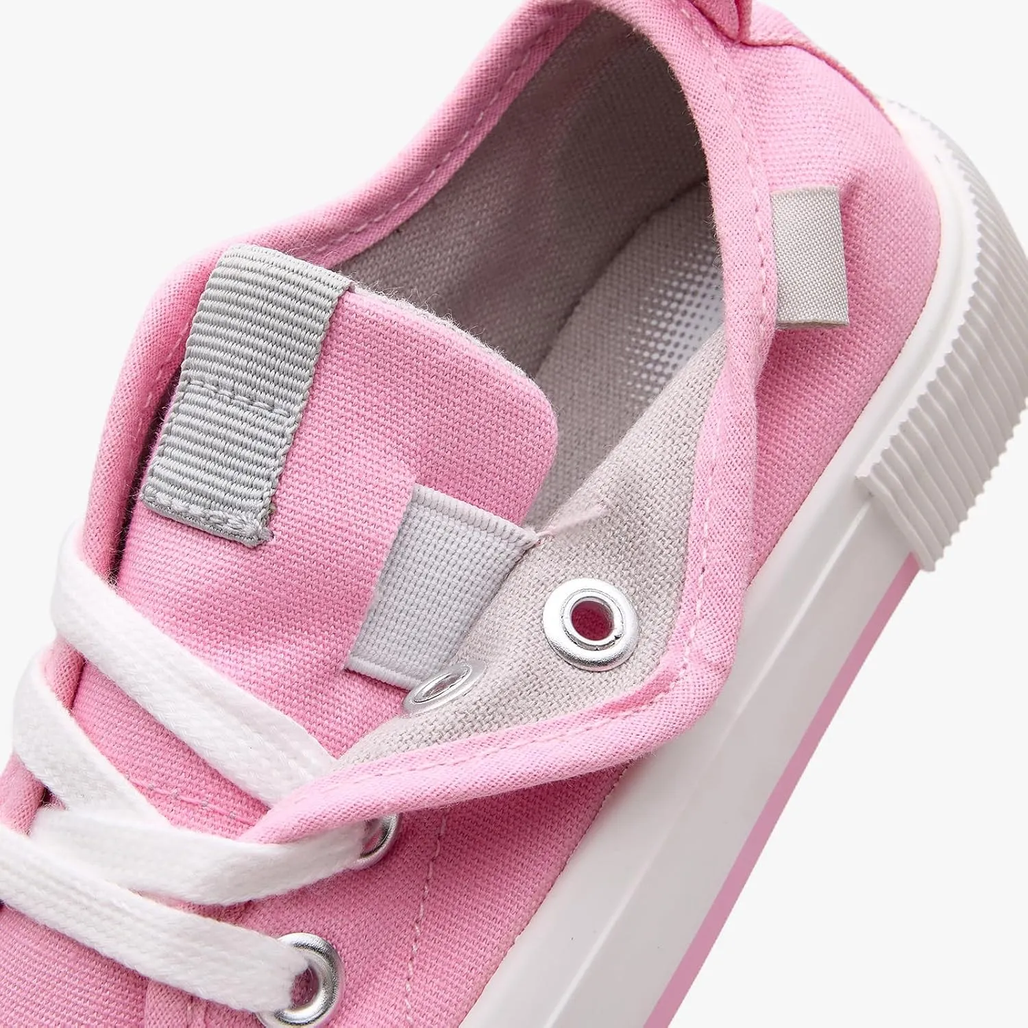 Weestep Kids' Cotton Slip-On Canvas Sneakers - Fashion Casual Shoes with Optional Laces for Girls, Boys, Toddler and Little Kid