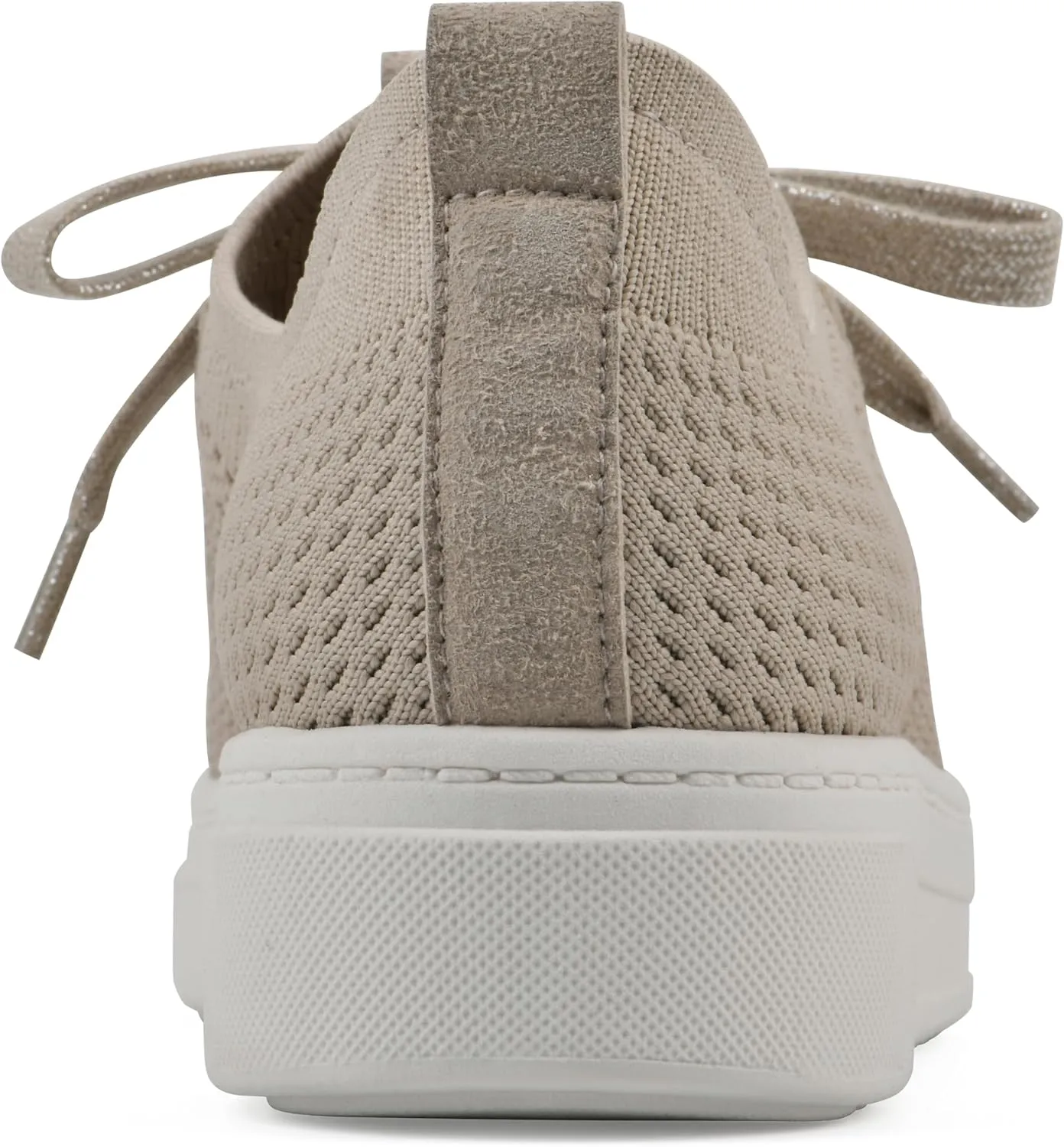 WHITE MOUNTAIN Women's Uncut Knit Lace-Up Sneaker