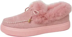 Winter Boots For Women 2024 Snow Boots Warm Ankle Booties Slip On Outdoor Fur Lined Comfortable Fashion Loafers Shoes