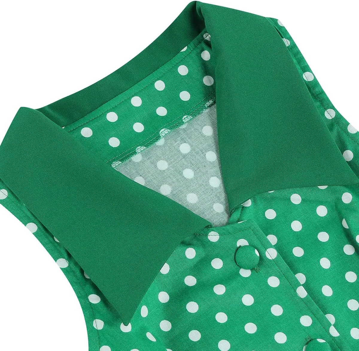 Women 50s 60s Vintage Sleeveless Cocktail Swing Dress 1950s Polka Dot Floral Audrey Rockabilly Prom Party Dress with Belt