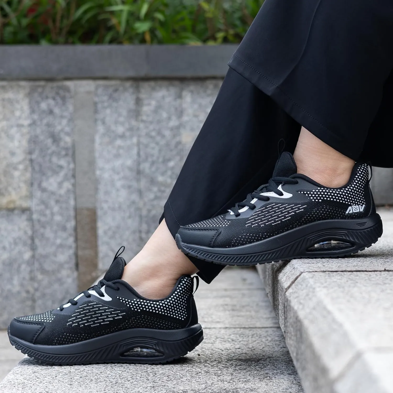 Women Arch Support Walking Shoes,Orthotic Non Slip Air Sneakers Comfort Working Shoes for Foot Pain Relief