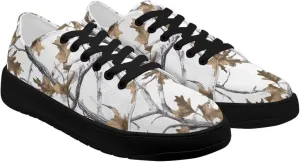 Women Classic Fashion Sneakers Lace Up Low Top Canvas Casual Sneakers Lightweight Breathable Comfort Wide Toe Shoes