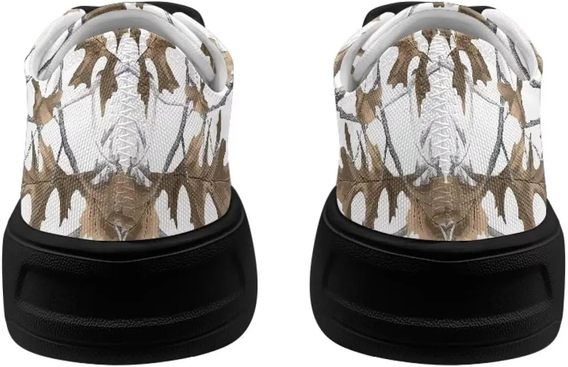 Women Classic Fashion Sneakers Lace Up Low Top Canvas Casual Sneakers Lightweight Breathable Comfort Wide Toe Shoes