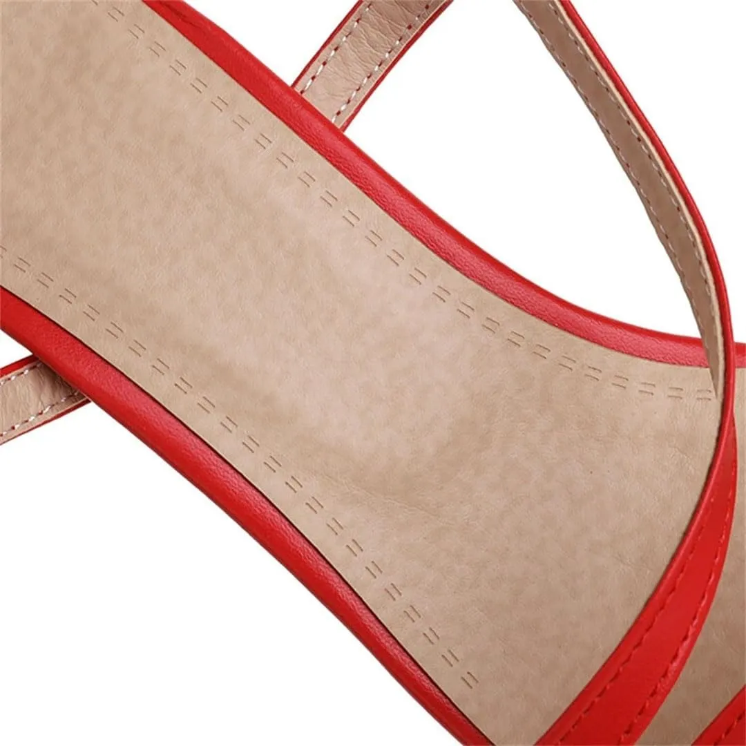 Women Sandals Peep Toe Ankle Strap Block Heels Non-Slip Sole Fashion With Medium Heel And Sexy Style Sandals