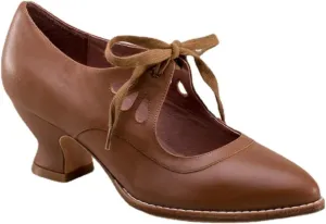 Women's Chunky Heel Lace Up Oxfords Pointed Toe Mid Chunky Heel Brogues Casual Saddle Shoes Comfortable Wingtip High Heel Pumps Shoes