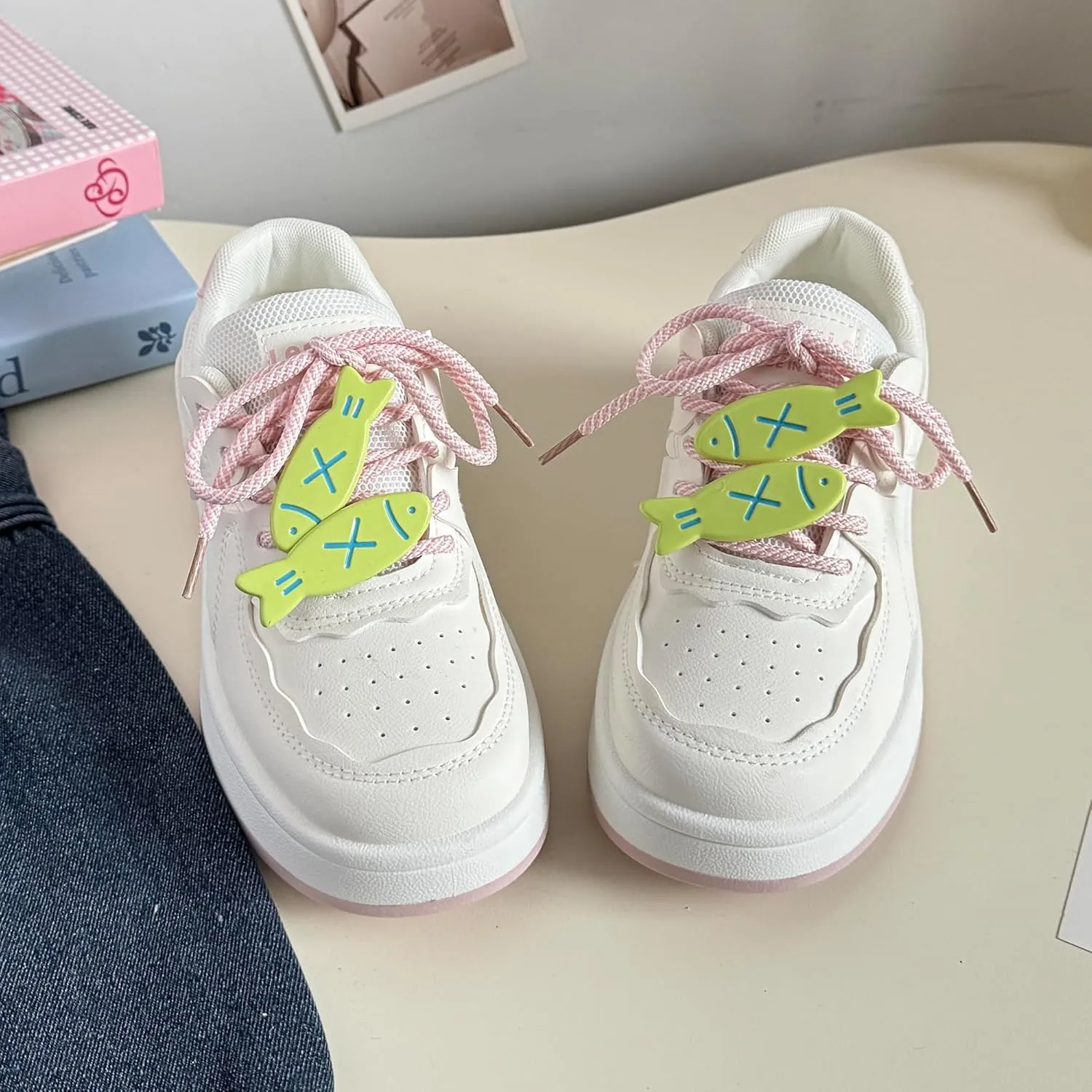 Women's Chunky Platform Sneakers Cute Y2K Cushioned Walking Shoes for Casual College & Daily Comfort
