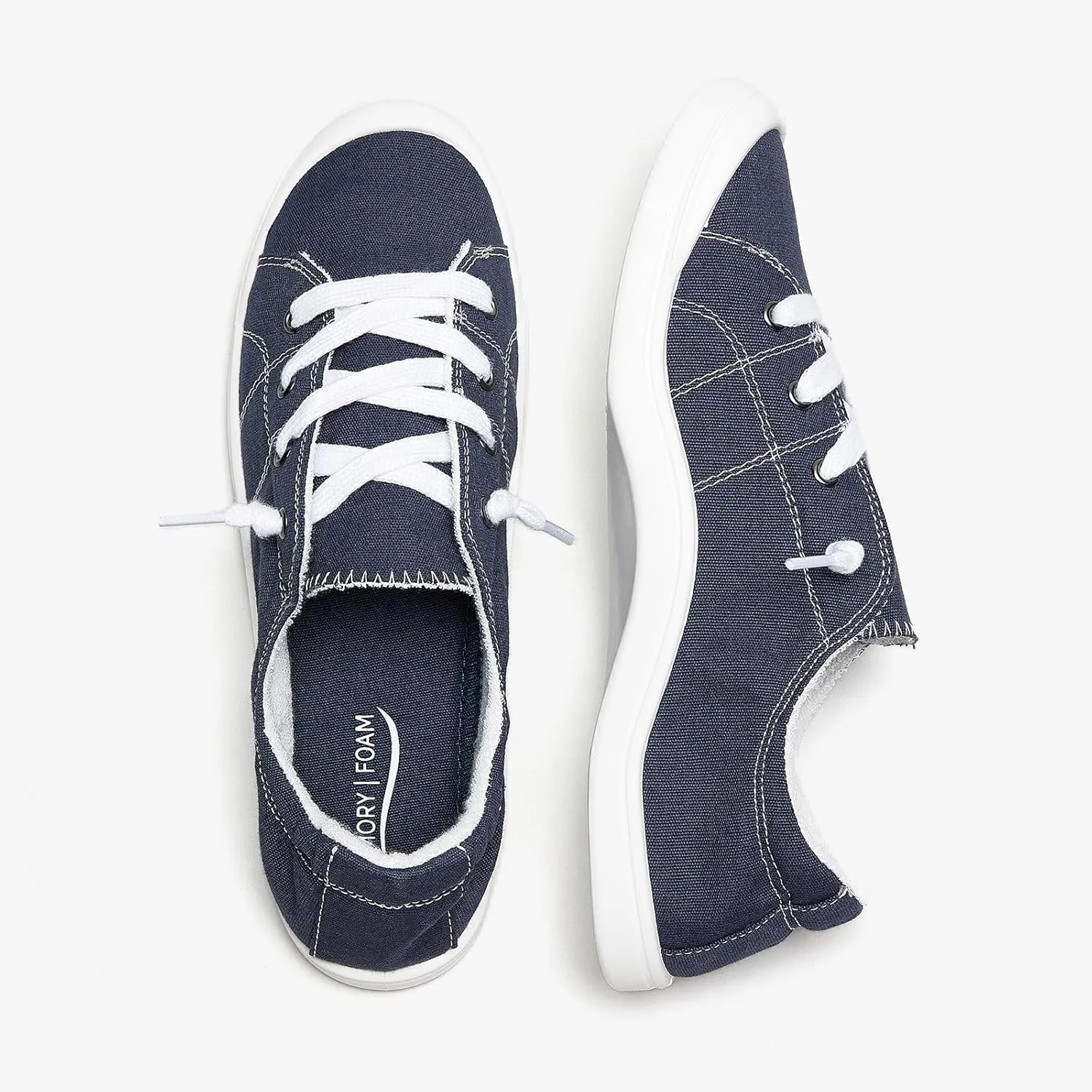 Women's Fashion Casual Slip-On Sneakers Comfort Lightweight Low Top Canvas Shoes