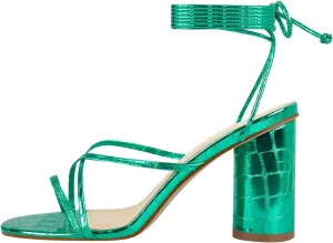 Women's Lace Up Chunky Low Block Heeled Gladiator Sandals