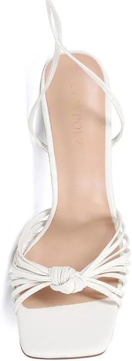 Women's Open Toe Lace up Strappy Heels