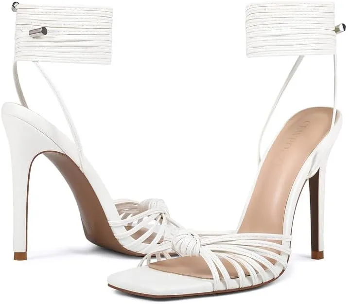 Women's Open Toe Lace up Strappy Heels