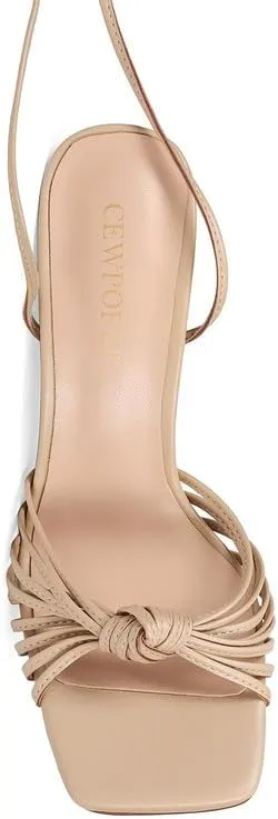 Women's Open Toe Lace up Strappy Heels