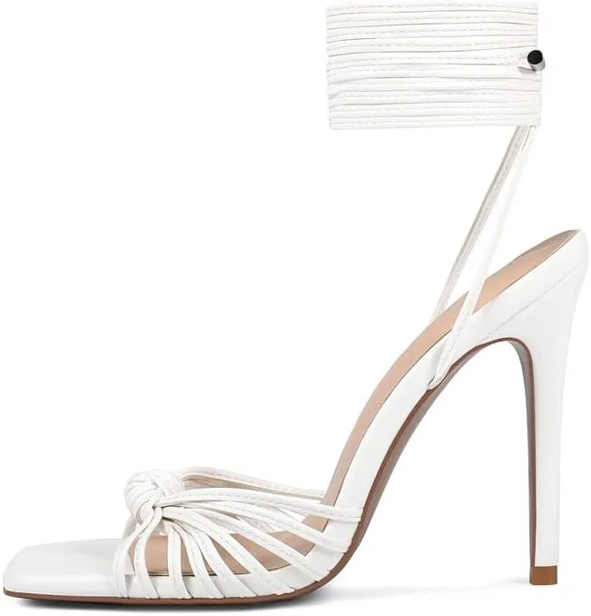 Women's Open Toe Lace up Strappy Heels