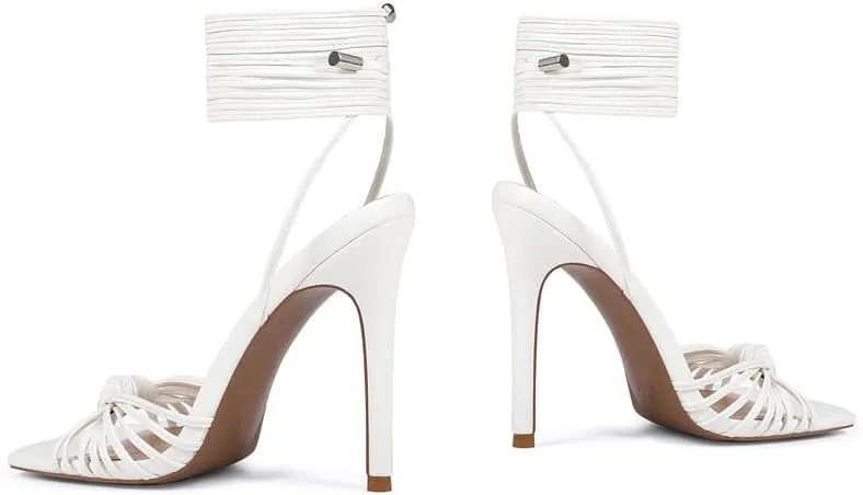 Women's Open Toe Lace up Strappy Heels