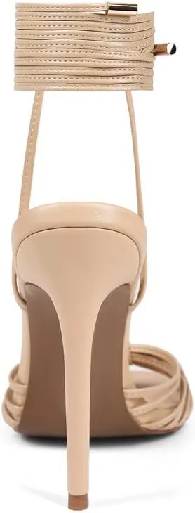 Women's Open Toe Lace up Strappy Heels