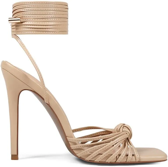 Women's Open Toe Lace up Strappy Heels