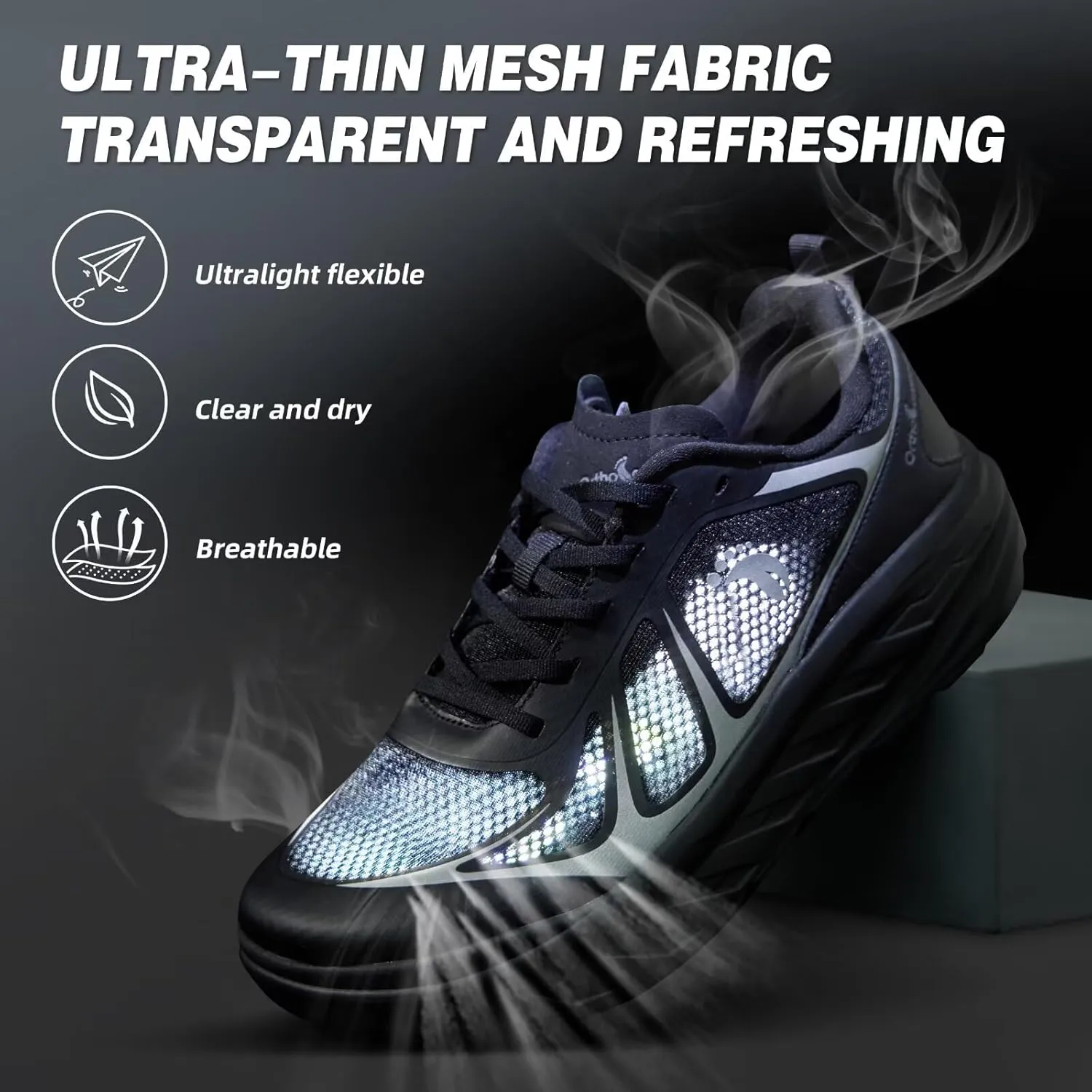 Women's Orthopedic Diabetic Wide Running Shoes: Comfortable Casual Arch Support Plantar Fasciitis Sports Sneakers, High Arch Orthotic Work Tennis Walking Shoes for Foot and Heel Pain Relief
