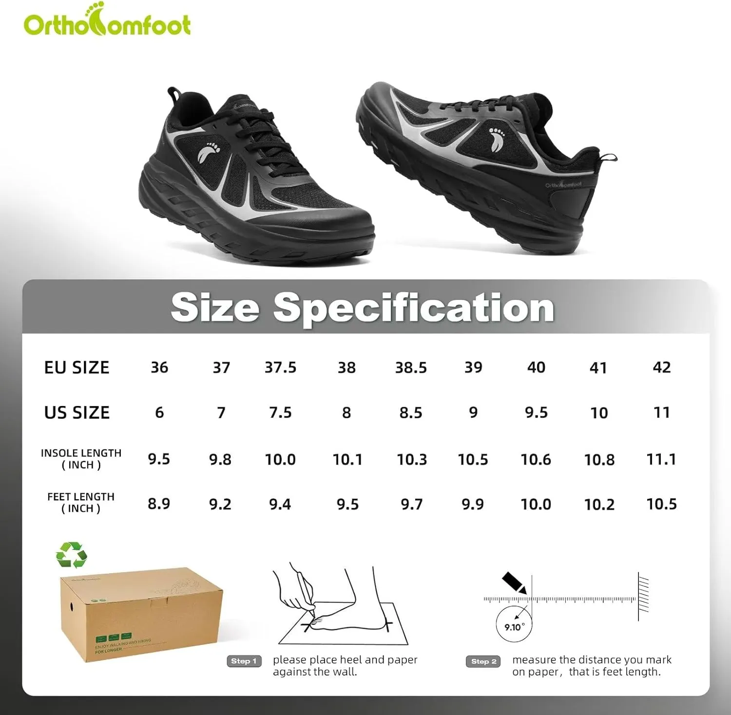 Women's Orthopedic Diabetic Wide Running Shoes: Comfortable Casual Arch Support Plantar Fasciitis Sports Sneakers, High Arch Orthotic Work Tennis Walking Shoes for Foot and Heel Pain Relief