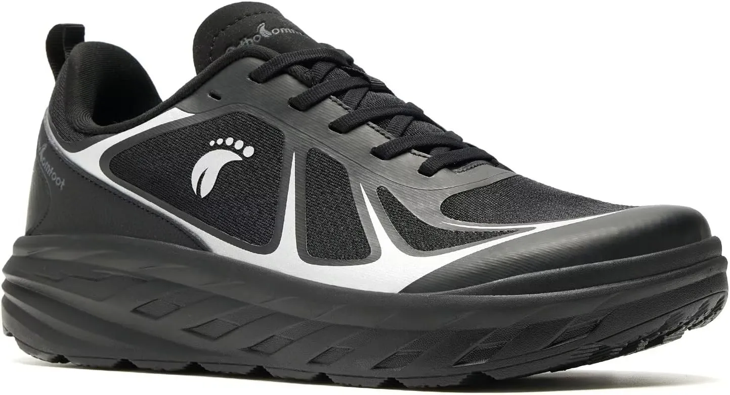 Women's Orthopedic Diabetic Wide Running Shoes: Comfortable Casual Arch Support Plantar Fasciitis Sports Sneakers, High Arch Orthotic Work Tennis Walking Shoes for Foot and Heel Pain Relief