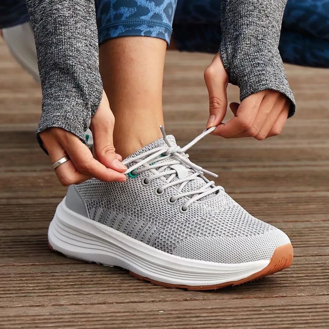Women's Orthopedic Fashion Sneakers for Plantar Fasciitis: Flat Feet Supportive Cushioned Walking Shoes with Arch Support, Orthotic Soft Casual Sneakers for Ankle and Foot Pain Relief