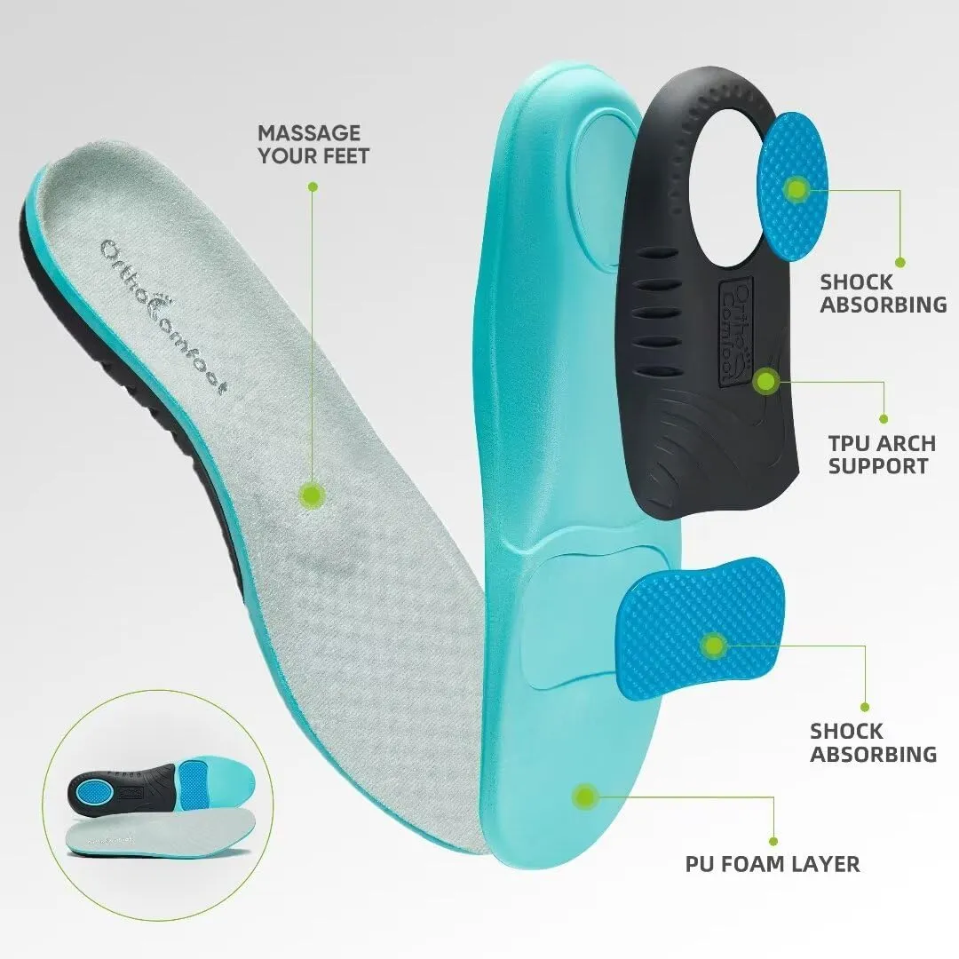 Women's Orthopedic Fashion Sneakers for Plantar Fasciitis: Flat Feet Supportive Cushioned Walking Shoes with Arch Support, Orthotic Soft Casual Sneakers for Ankle and Foot Pain Relief
