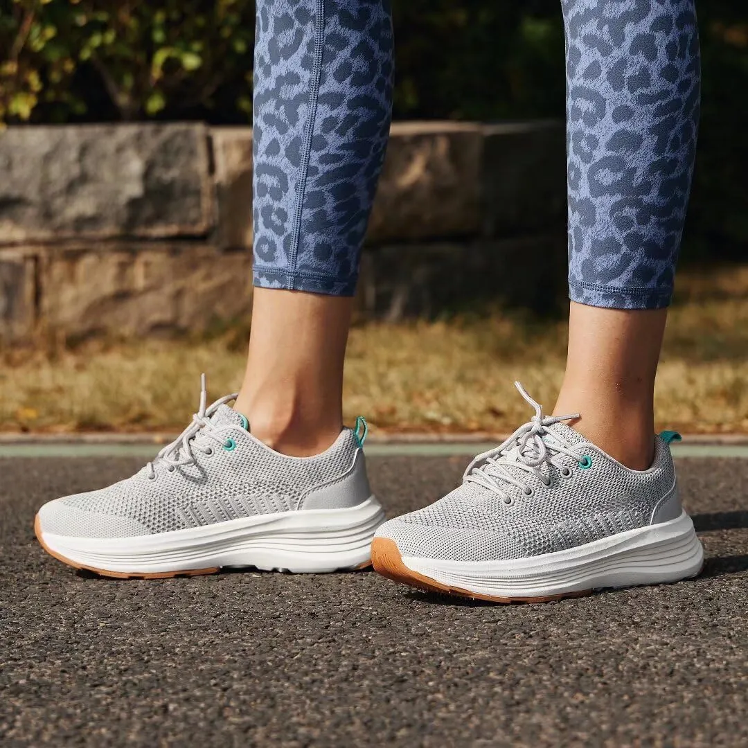 Women's Orthopedic Fashion Sneakers for Plantar Fasciitis: Flat Feet Supportive Cushioned Walking Shoes with Arch Support, Orthotic Soft Casual Sneakers for Ankle and Foot Pain Relief