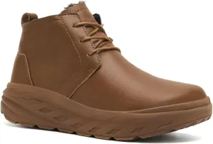 Women's Orthopedic Wide Leather Winter Ankle Boots: Comfortable Arch Support Walking Shoes for Diabetic and Orthotic, Casual Warm Plantar Fasciitis Dress Shoes for Foot and Heel Pain