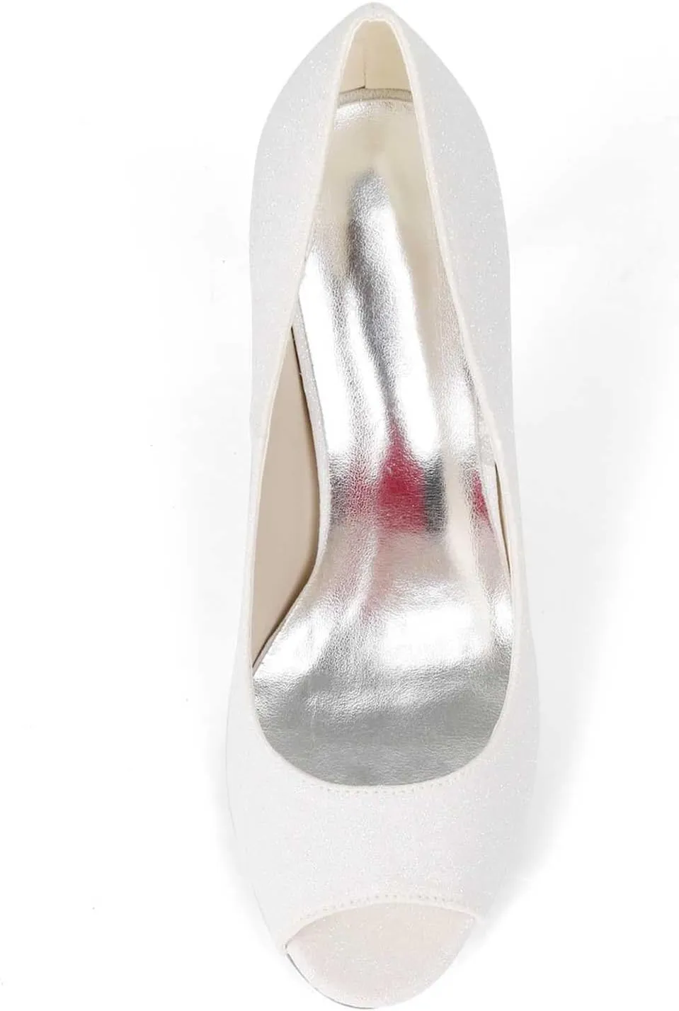 Women's Peep Toe Low Heel Sequins Frosted Kitten Heels Sandals,Wedding Shoes Slip on Round Toe Pumps High Heeled Prom Dress Shoes