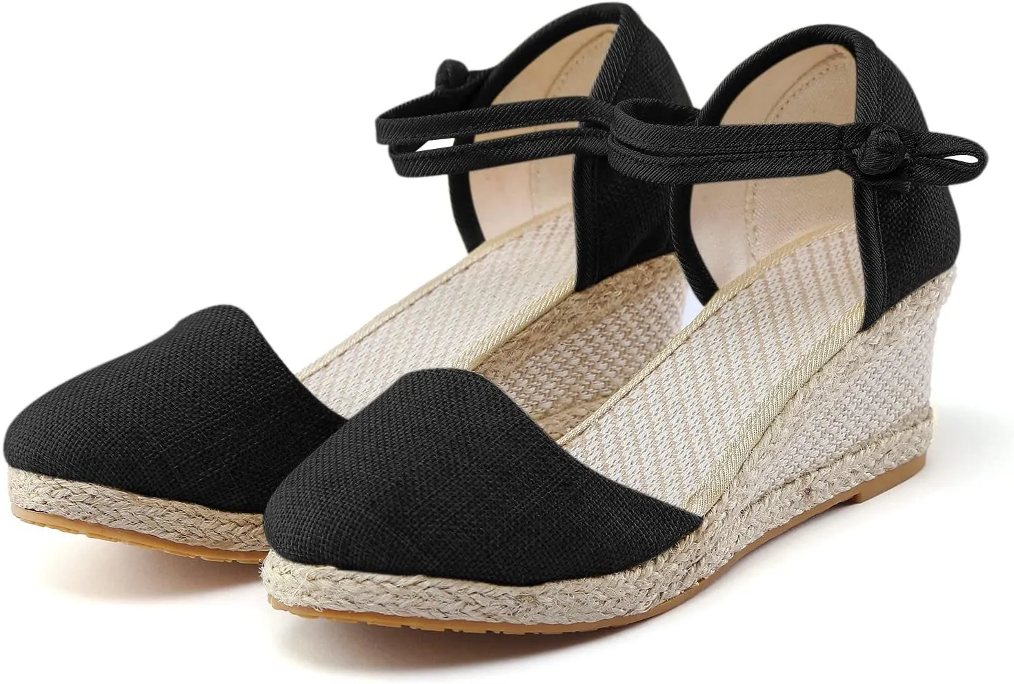 Women's Platform Wedge Sandals,Wide Women's Sandals Women Platform Wedge Sandals Fashion Versatile Braided Animal Print Heels Sandals for Women