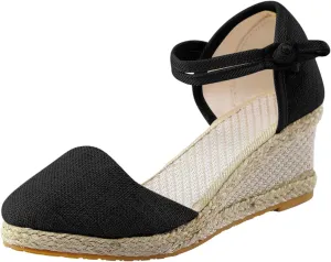 Women's Platform Wedge Sandals,Wide Women's Sandals Women Platform Wedge Sandals Fashion Versatile Braided Animal Print Heels Sandals for Women