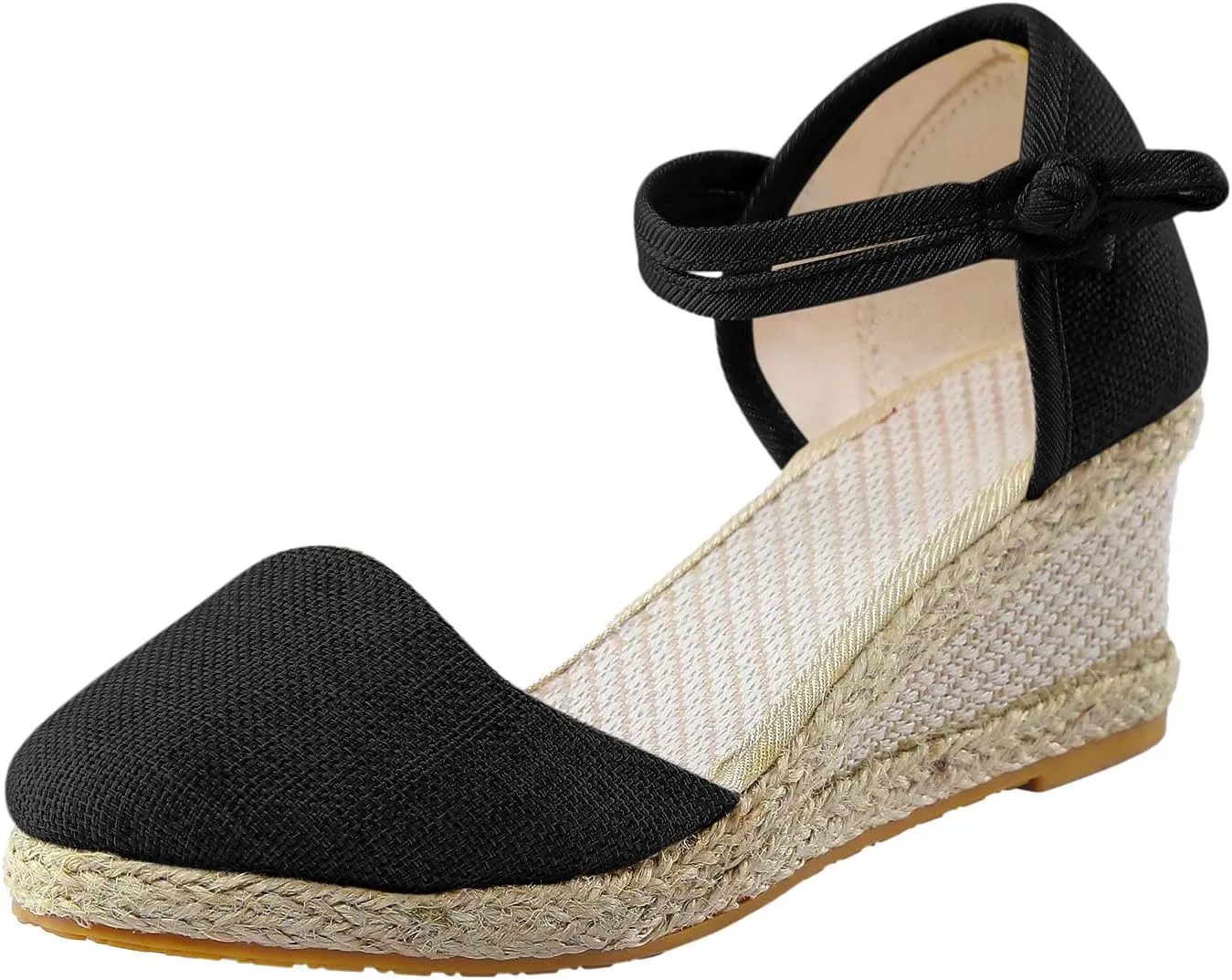 Women's Platform Wedge Sandals,Wide Women's Sandals Women Platform Wedge Sandals Fashion Versatile Braided Animal Print Heels Sandals for Women