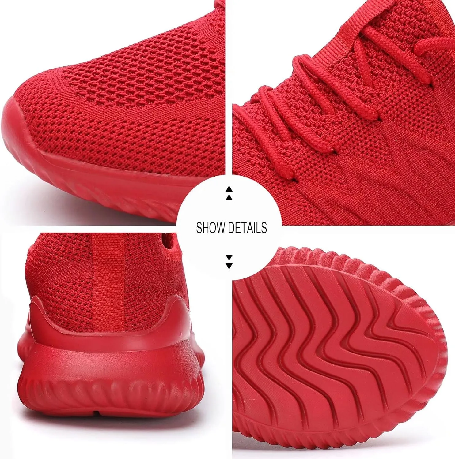 Women's Running Shoes Ladies Slip on Tennis Walking Sneakers Lightweight Breathable Comfort Work Gym Trainers Stylish Shoes