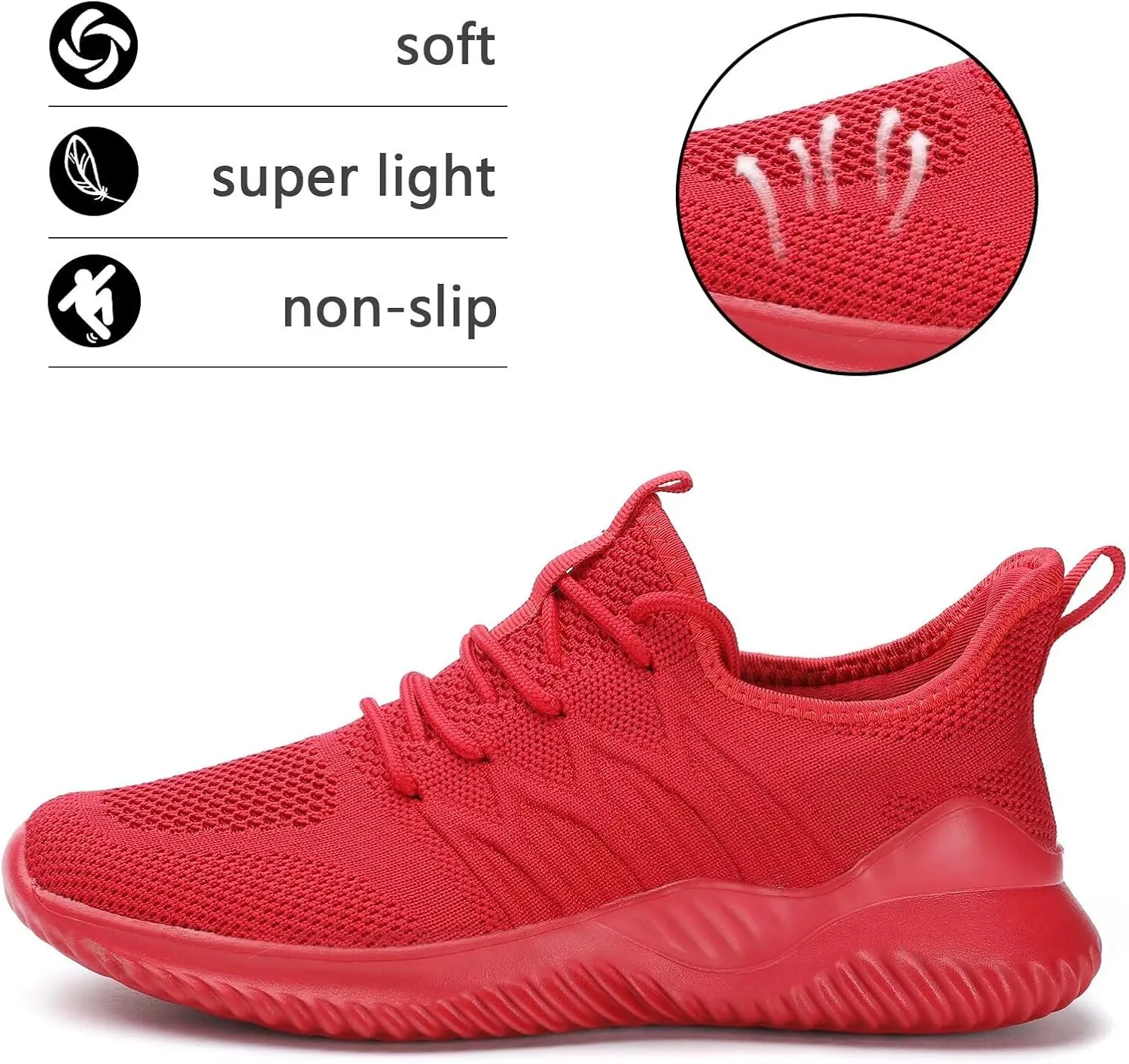Women's Running Shoes Ladies Slip on Tennis Walking Sneakers Lightweight Breathable Comfort Work Gym Trainers Stylish Shoes
