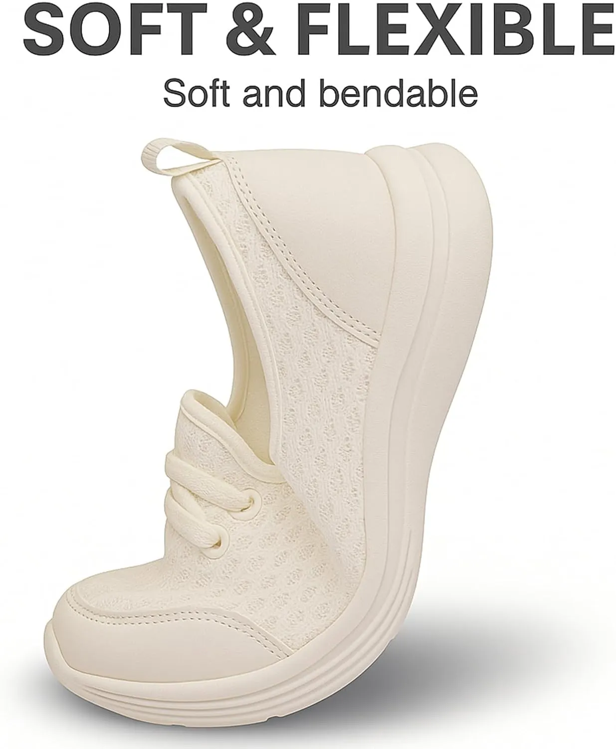 Women's Soft Sole Mesh Comfort Orthopedic Shoes, Azdealy Orthopedic Walking Sneakers Slip on Flats Arch Support