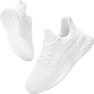 Womens Tennis Shoes Walking Sneakers - Memory Foam Running Slip On Gym Athletic Workout Nursing Comfort Work Shoe Lightweight