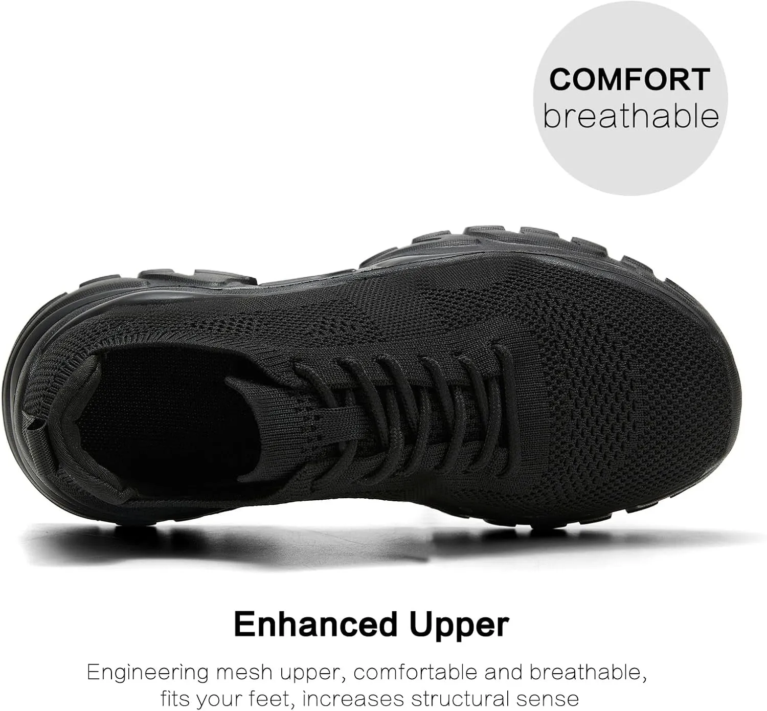 Womens Walking Shoes Non Slip Ladies Running Fashion Athletic Sneakers Work Gym Tennis Athletic Sports Comfort Breathable Lightweight Mesh Soft Sole