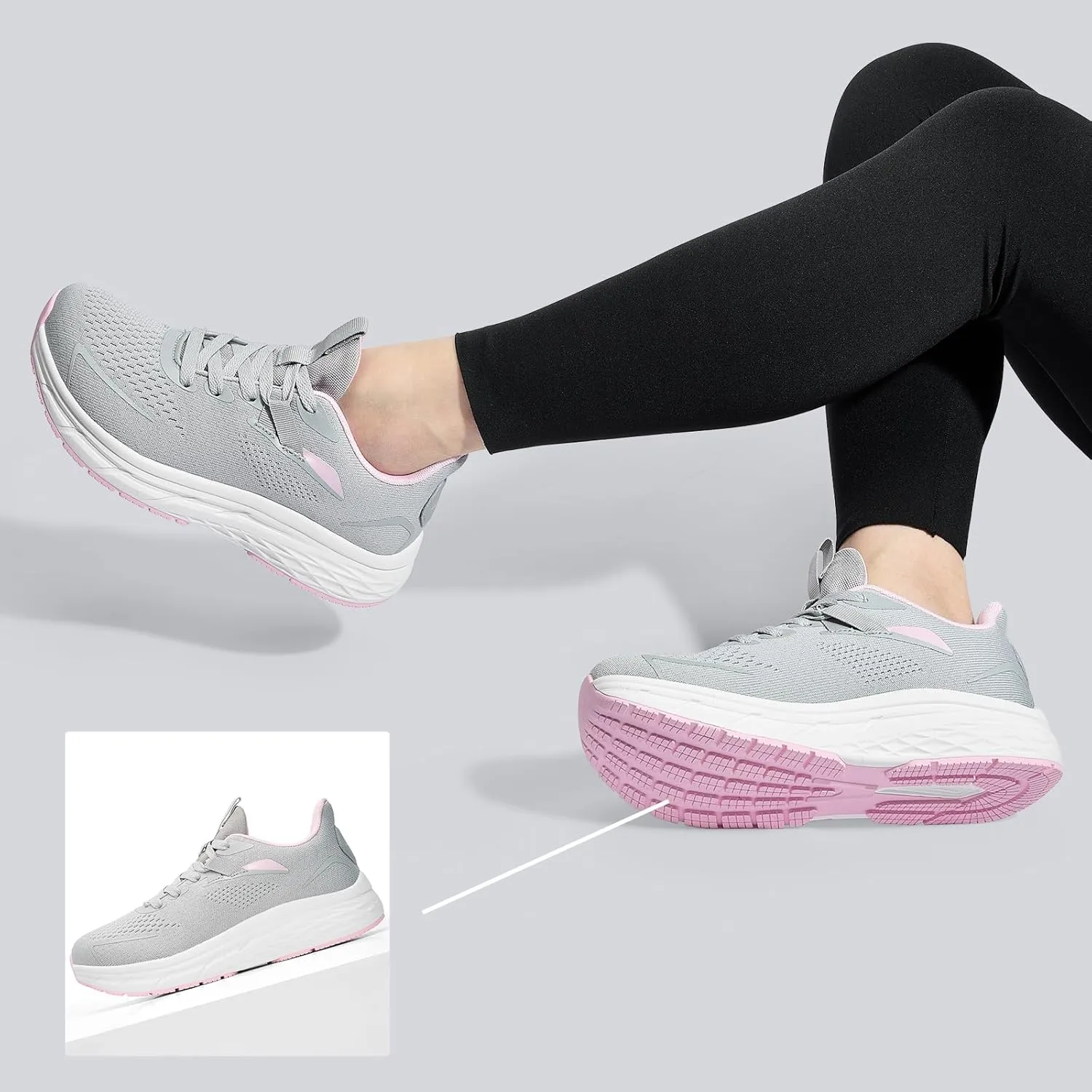 Womens Walking Shoes Wide Toe Box Running Tennis Shoes Lightweight Breathbale Wide Sneakers Cushioning Comfort Gym Workout Athic Shoes Wide Width