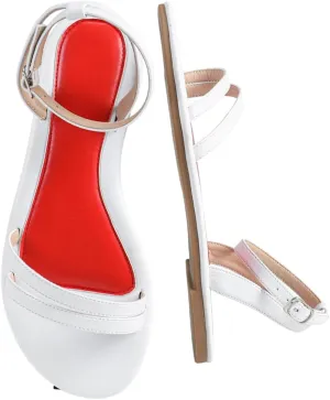 Women's White Tulle & Pearl High Heel Sandals – Romantic Ruffled Bridal Shoes with Red Insole, Elegant Ankle-Strap Heels for Weddings & Galas
