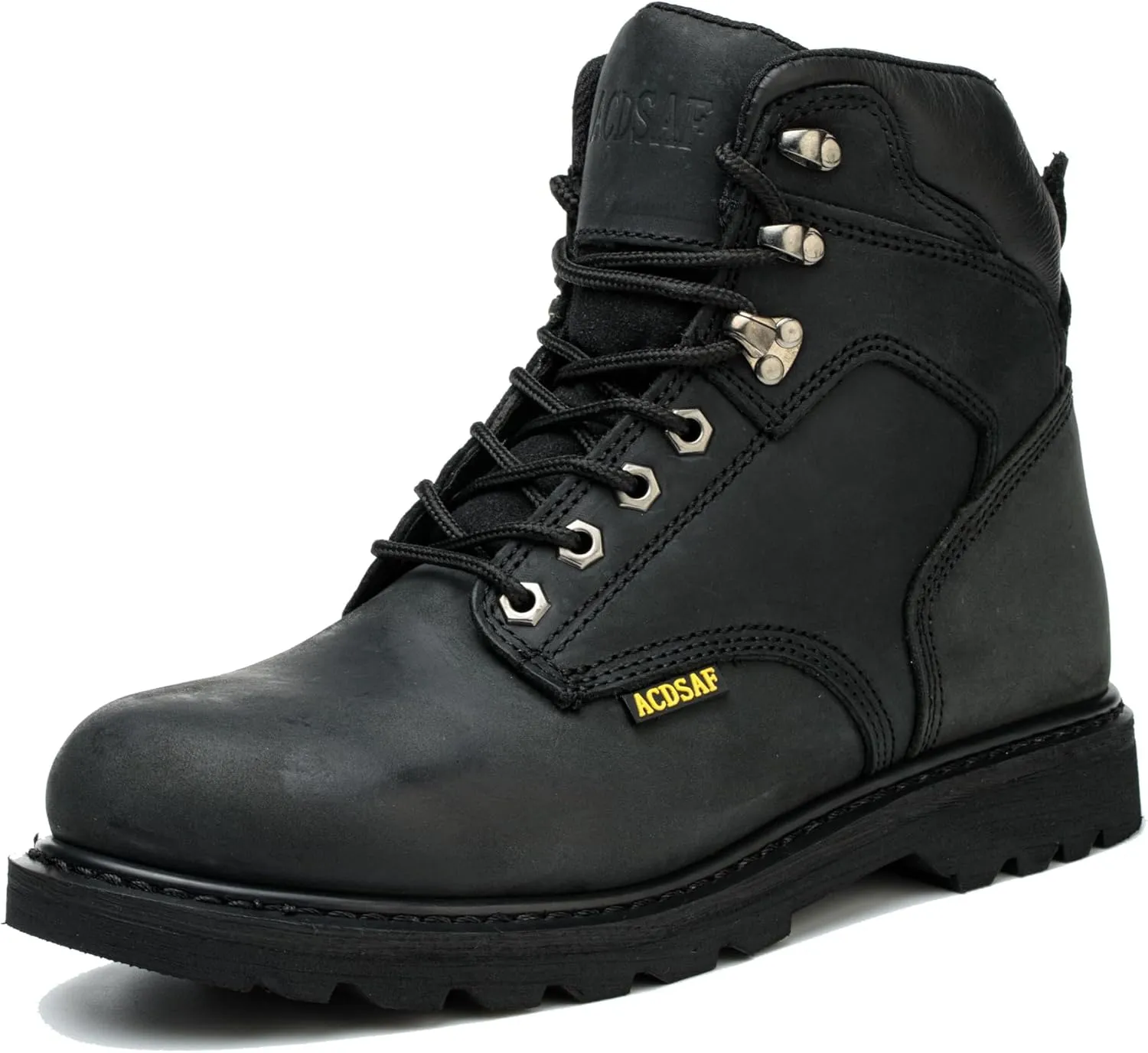 Work Boots for Men Waterproof Comfortable Anti-Fatigue Soft Toe Working Shoes Slip Resistant Construction Safety Work Boots