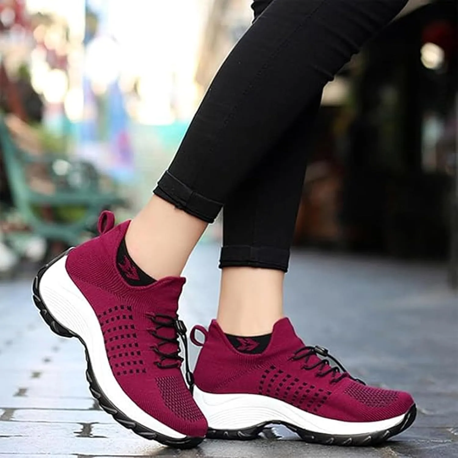 Woven for 2025 New Women's Soft Sole Shoe Footwear Women Summer Orthopedic Shoes Leisure Mesh Breathable Handsfree Slip on Lightweight Comfortable Sports Sneakers
