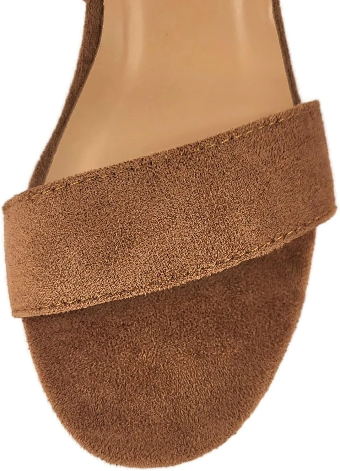 Wrap Around Comfort Low Block Heel Sandals Open Toe Strappy Tie Up